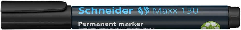 Žymeklis permanentinis Schneider Maxx 130, 1-3 mm, apvali galvutė, juodas 1213-018