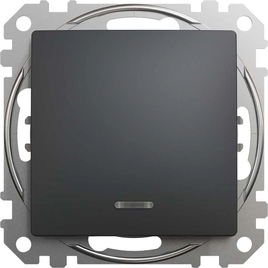 Schneider Electric SCHNEIDERE Schneider Sedna Design SDD114106L laiptų jungtis su apšvietimu juodo antracito dizaino ir elementais