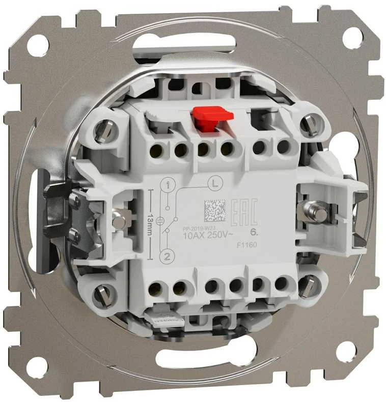 Schneider Electric Sedna Design Stair jungiklis sidabrinis aliuminis SDD113106