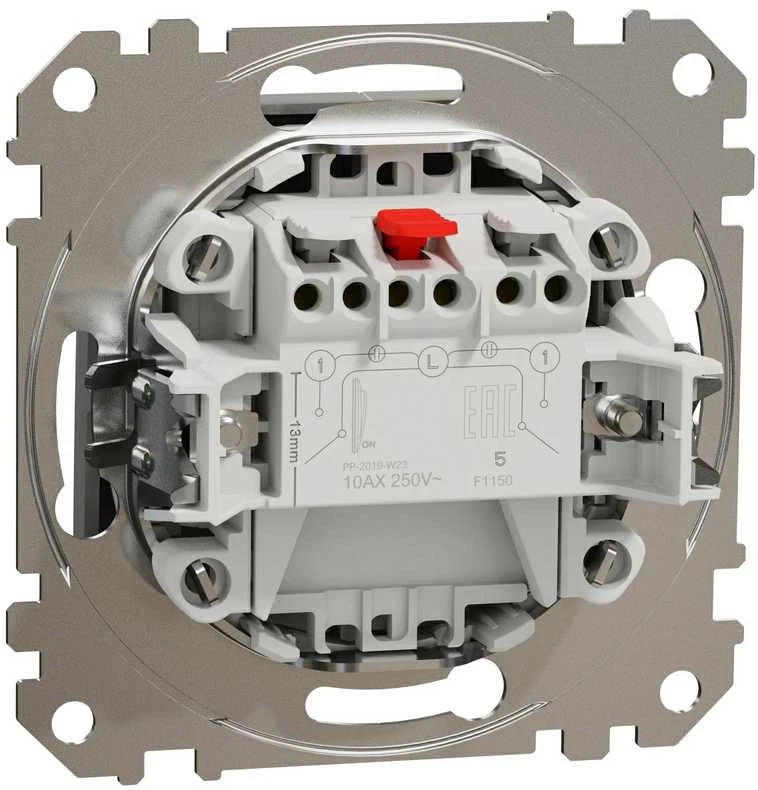 Schneider Electric Sedna Design žvakidės jungtis sidabro spalvos aliuminio SDD113105
