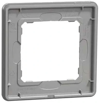 Schneider Electric Sedna Elements, vienpusis rėmas, baltas stiklas