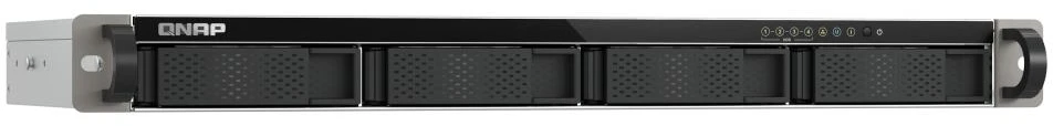 Serveris QNAP kompaktiškas 1U mažo gylio stelažinis 2.5GbE NAS | TS-433eU | Cortex-A55 | 4 GB