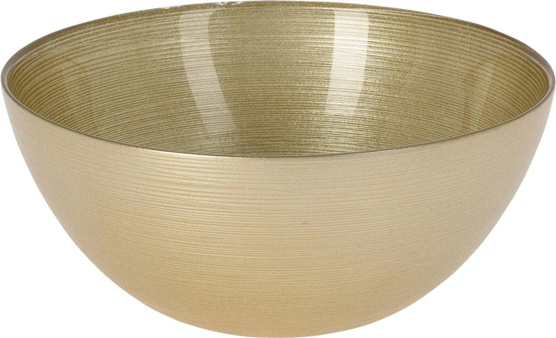 Servēšanas bļoda 044200020, 21 cm, zelta, stikls