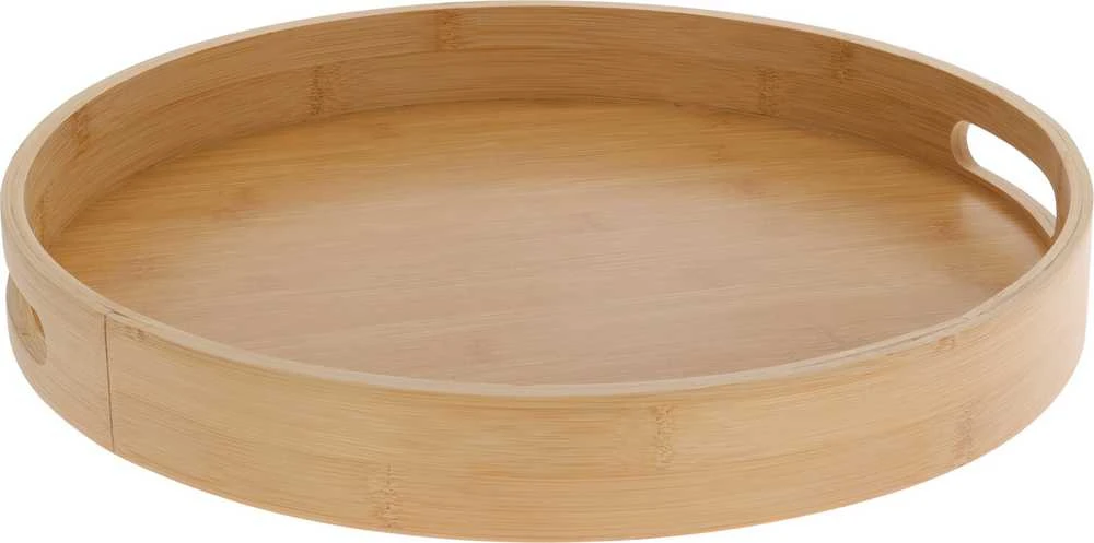 Excellent Houseware Serviravimo padėklas bambukinė su rankenomis 40 cm