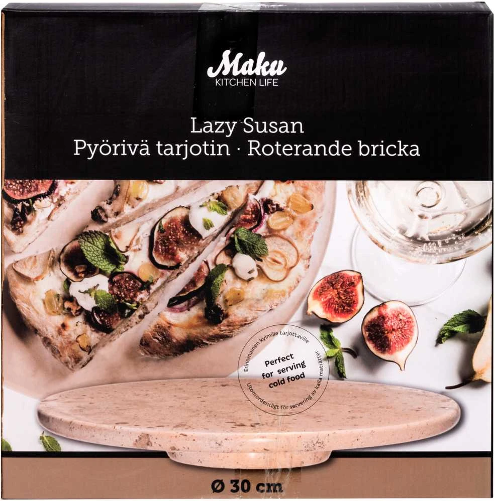 Maku tortinė 30cm , rotacinė , marmurinė, smėlio spalvos