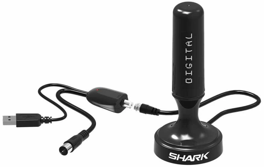 Shark SHA301CAR automobilio aktyvioji DVBT antena su stiprintuvu