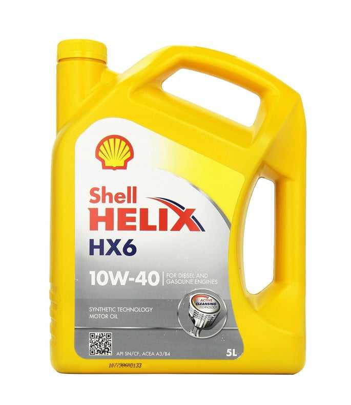Automobilio variklio tepalas Shell Helix HX6, 10W-40, 5 l