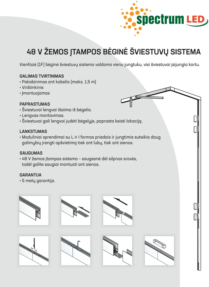 Lubinis šviestuvas Spectrum GALINIAI DANGTELIAI SHIFT BĖGELIUI WLD+40028 JUODI 2VNT