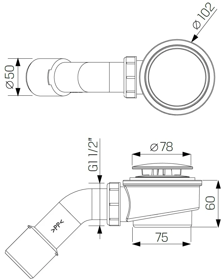 Showerstyle Dušo kabina 3D PRIVIA 800x800 mm, R55 padėklas, sifonas