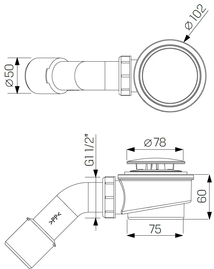 Showerstyle Dušo kabina 3D PRIVIA 900x900mm, kvadratinis padėklas, sifonas