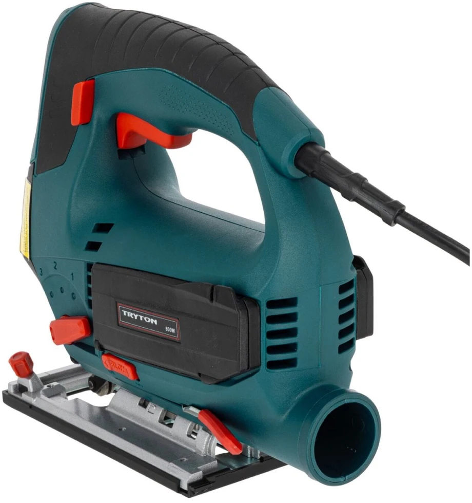 Siaurapjūklis 800 W 110 mm reguliuojamo greičio lazeriui Tryton dėkle