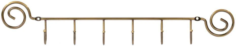 Domoletti HANGER 6 HOOKS480X40.3X90.5ANTIQUE BRASS