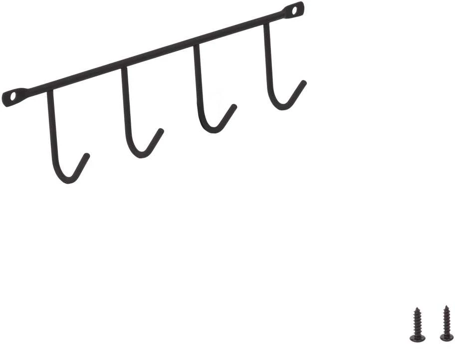 Domoletti HANGER 4 HOOKS 250X59X32 Juodas 0309190