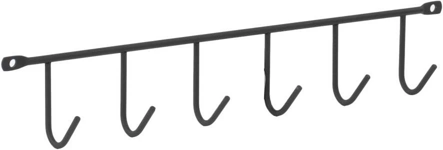 Domoletti HANGER 6 HOOKS 370X59X39 Juodas 0309560