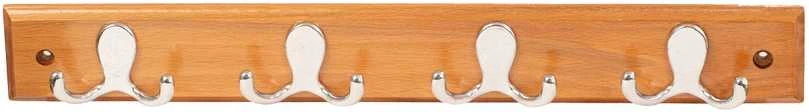 Domoletti HANGER 4 HOOKS HP14304XCHROM BEECH