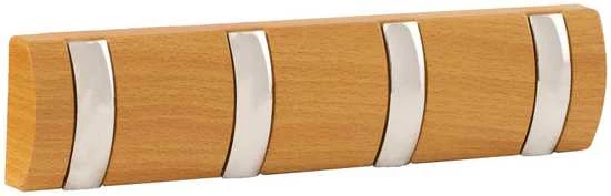 Domoletti HANGER 4 HOOKS HP22704PS CHROM BEECH