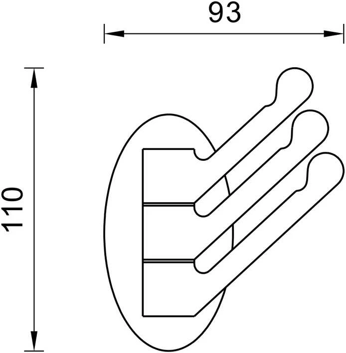 Drabužių pakaba Domoletti 9016, chromo