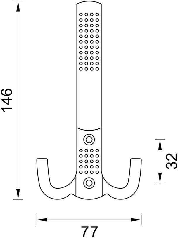 Drabužių pakaba Domoletti Z-355, 1 vnt., chromo