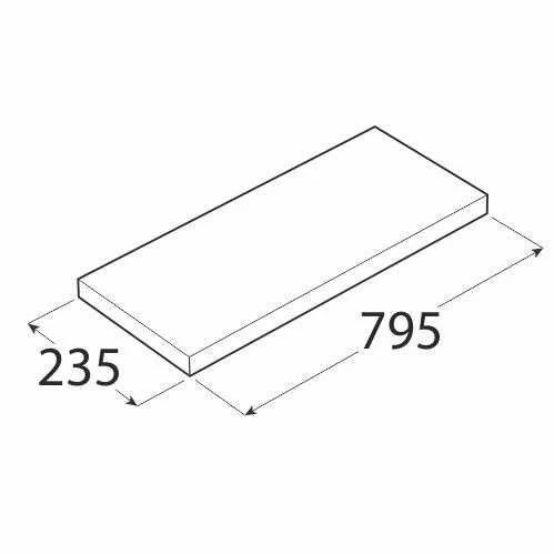 Lentyna Velano 65110 FS BI80/24, 795 x 38 x 235 mm