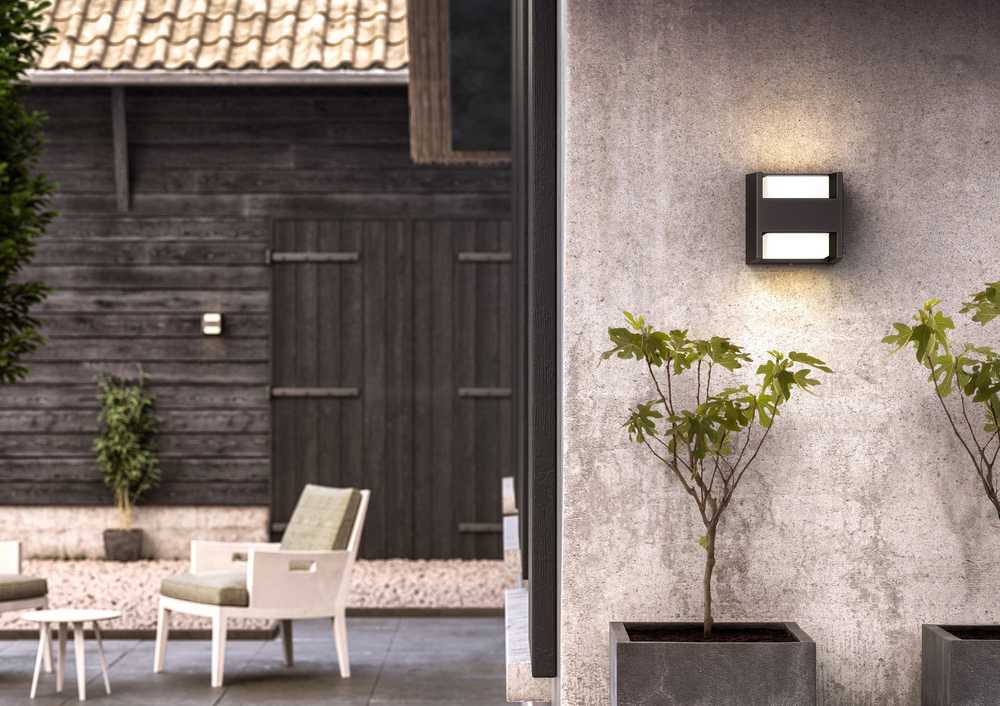 Sieninis šviestuvas Sieninis lauko šviestuvas Philips Arbour, 4.5W, LED, IP44, antracito sp., 12.7 cm x 13 cm