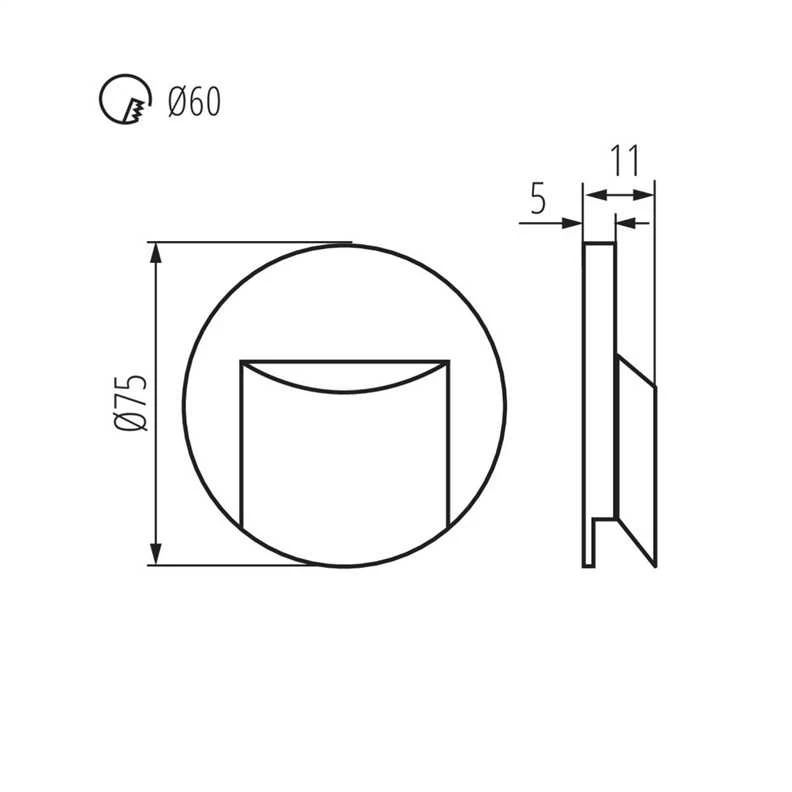 Kanlux ERINUS LED O W-NW