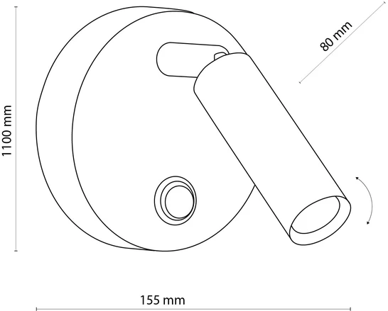 Sieninis šviestuvas Tk_Lighting Šviestuvas sieninis TK Lighting ENZO, 6 W, G9, 4237