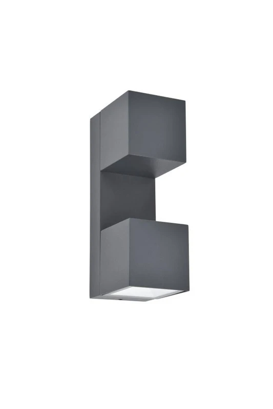 Sieninis šviestuvas Lutec Wall outdoor luminaire Fari LED 10W 3K 1200LM IP54 dark pilkas