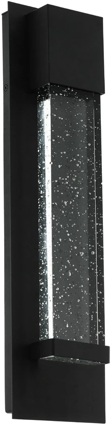 Sieninis šviestuvas Sieninis lauko šviestuvas Eglo Villagrazia, 3.3W, LED, IP44, juoda sp., 12 cm x 30 cm