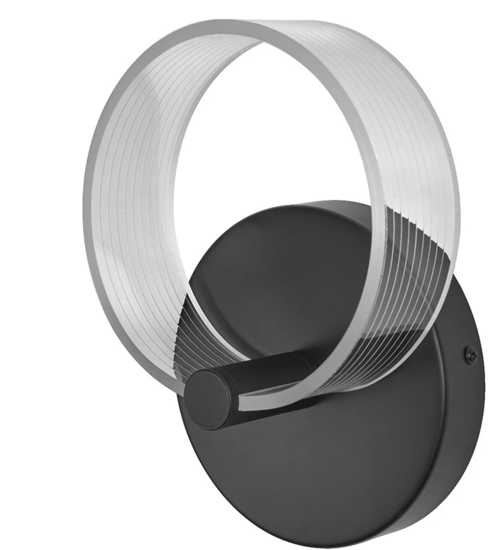 Osram 8W LED sieninis šviestuvas CIRCLE, juodas, 3000/4200/6500K