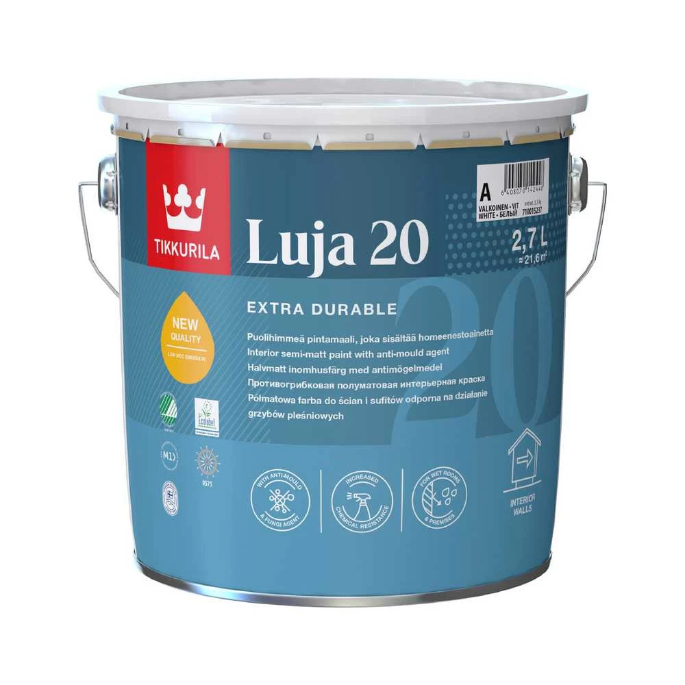 Sienų dažai Tikkurila Luja, balti, 2,7 l