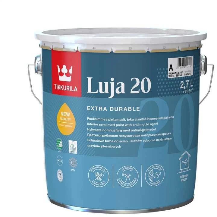 Sienų dažai Tikkurila Luja, balta, 2.7 l