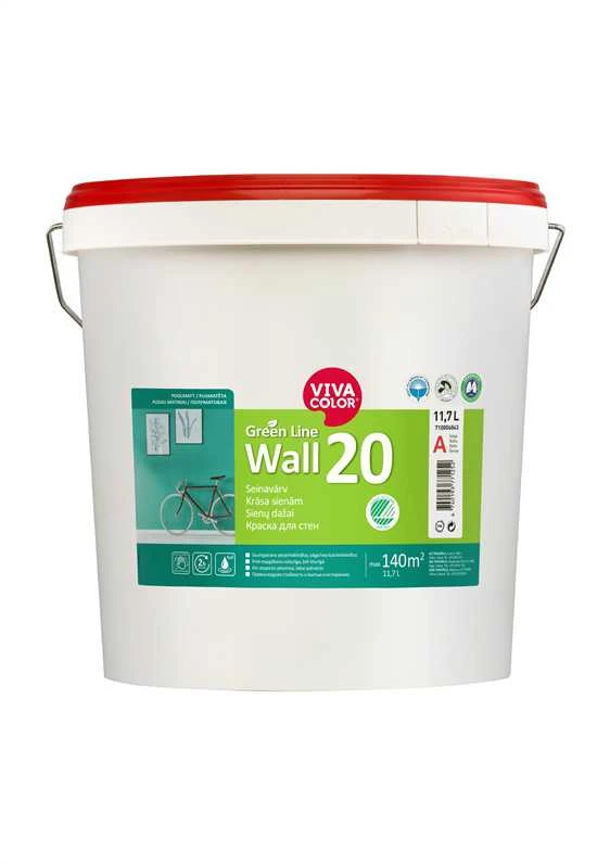 VivaColor dažai sienoms ŽALIA LINIJA 20 A 11,7L