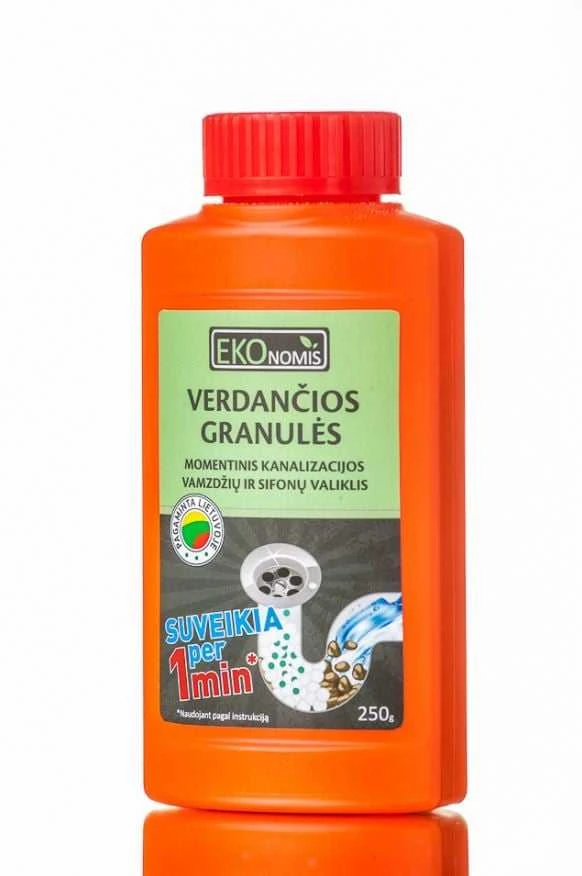 Sifonų ir kanaliza valik EkonomisVERDANČIOS GRANULĖS ®,250g