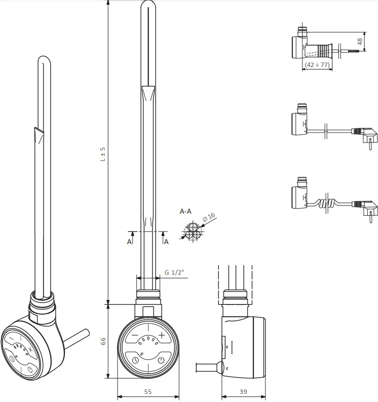 Sildelements Terma, 300 W