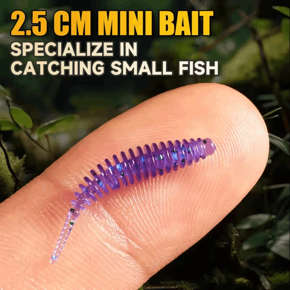 Silikoninis masalas AsaTsuri Tanta Bloody Raudona, ilgis 2,5 cm, 20vnt