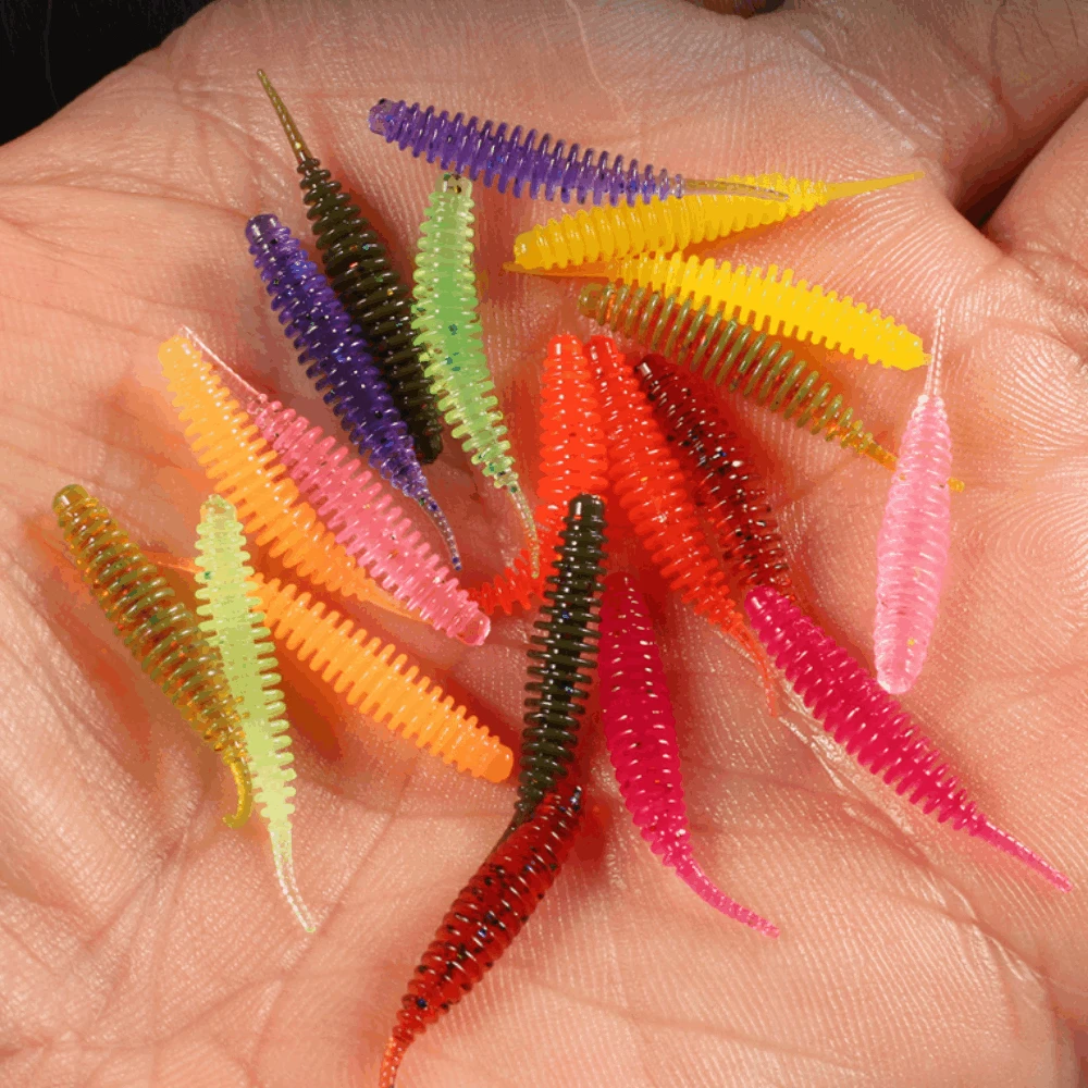 Silikoninis masalas AsaTsuri Tanta Hot Raudona, ilgis 2,5 cm, 20vnt