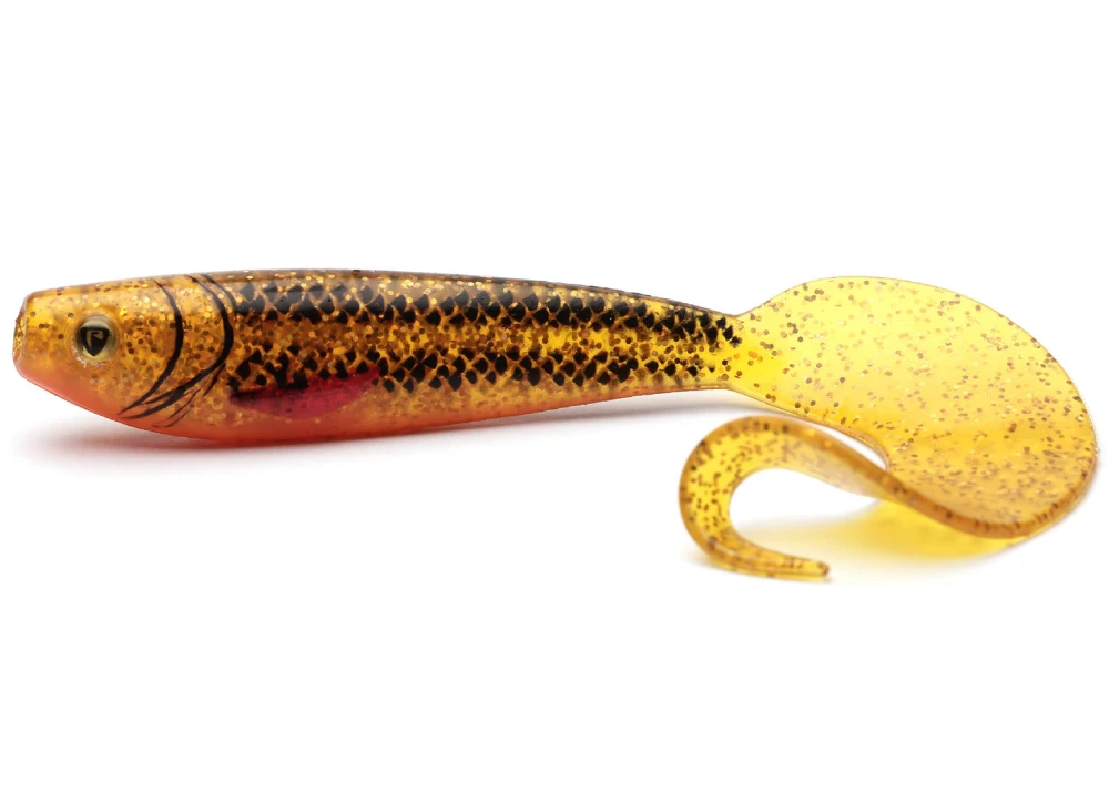 Silikoninis masalas Fox Rage Pro Grub - UV Goldie 8 cm