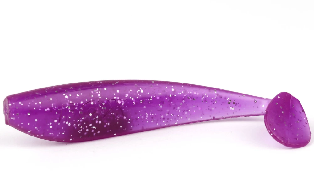 Silikoninis masalas Fox Rage Pro Zander - Violetinė Rain UV 7,5 cm