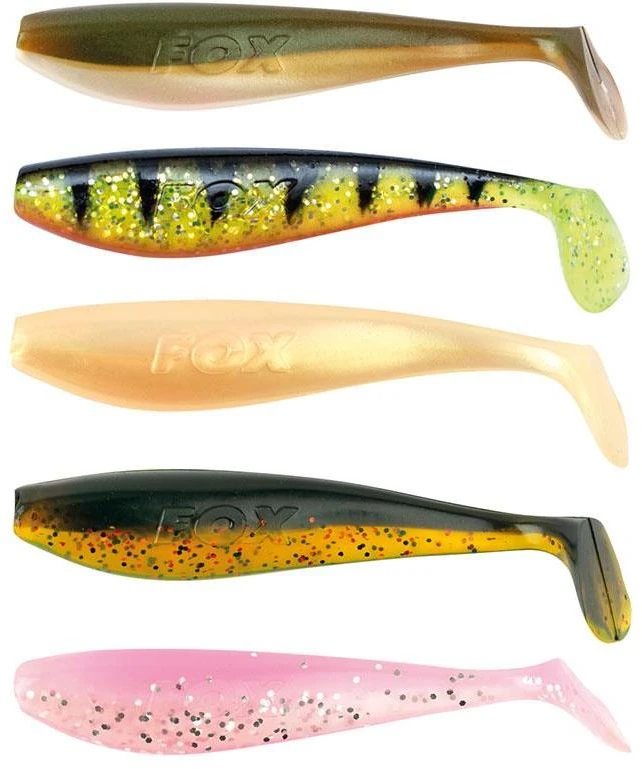 Guminukas FOX RAGE Slick Shad 9 cm UV Maišytų Spalvų 5 vnt.