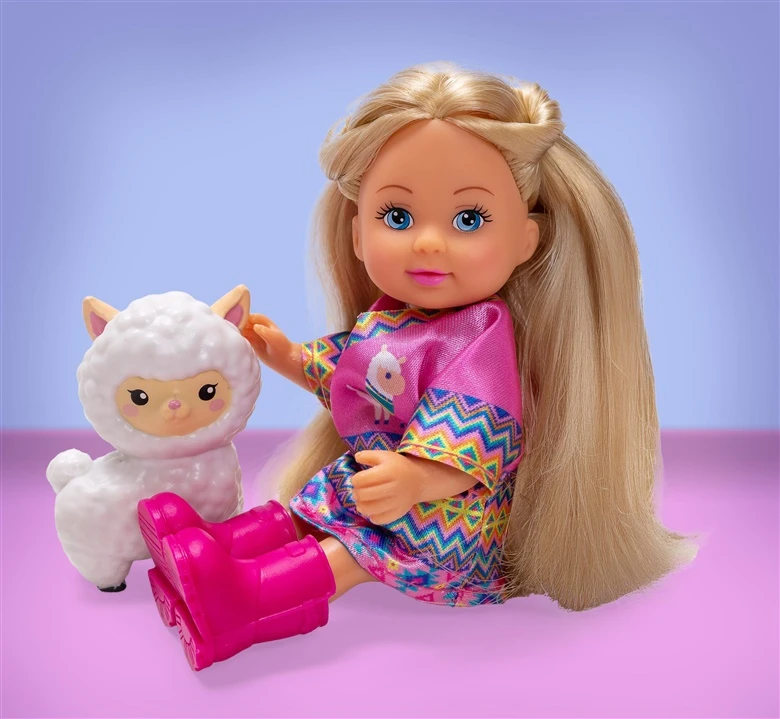 simba Doll El with alpacas