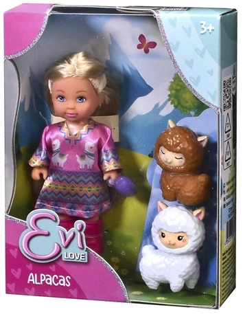 simba Doll El with alpacas