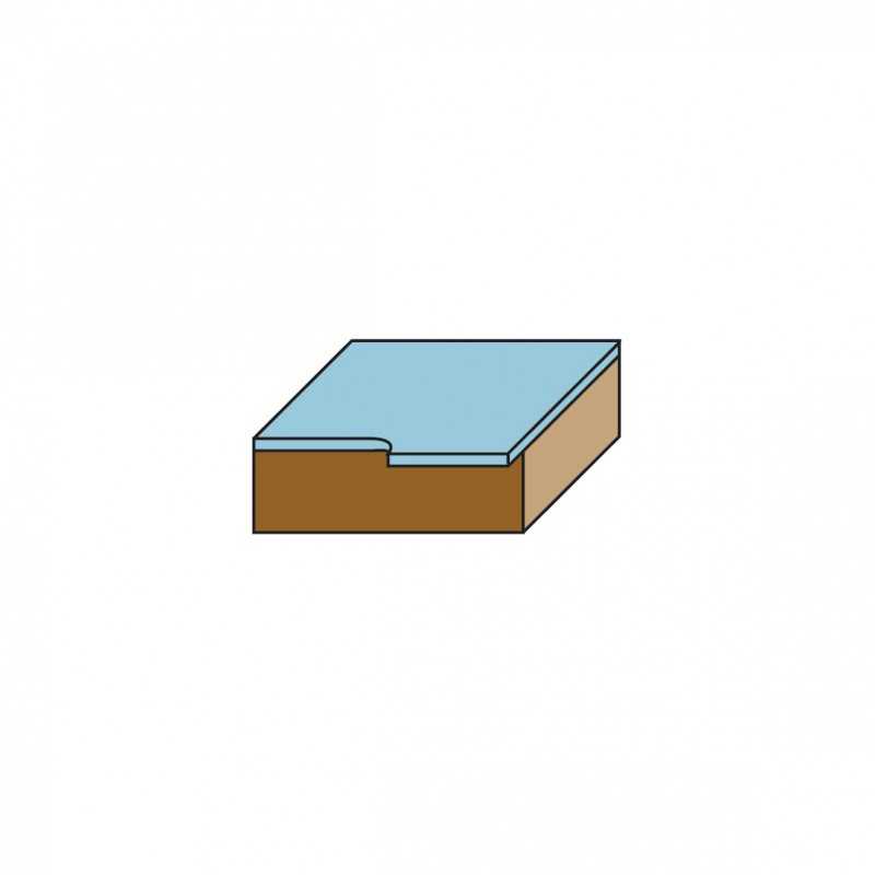 Klein W106.190.R freza su apatiniu guoliu, 19 × 12 mm