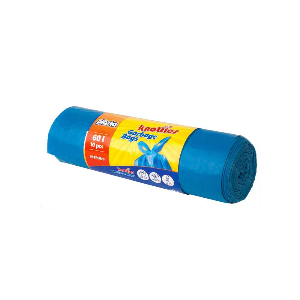 Šiukšlių maišai Plasta Knoties, 60 l, 10 vnt., 30MK