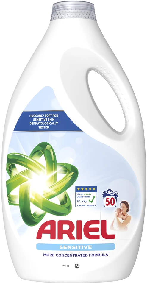 Skalbimo gelis Ariel Sensitive, 2.25 l