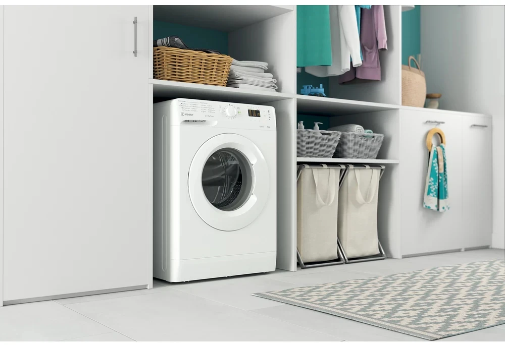 Indesit MTWA71252W Laisvai pastatoma skalbimo mašina su durimis priekyje 7,0 kg, baltos spalvos