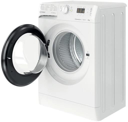 INDESIT | Skalbimo mašina | MTWSA 61294 WK EE | Energy efficiency class C | Front loading | Skalbimo talpa 6kg | 1150 RPM | Gylis 42.5 cm | Plotis 59.5 cm | Ekranas | Big Digit | Baltas