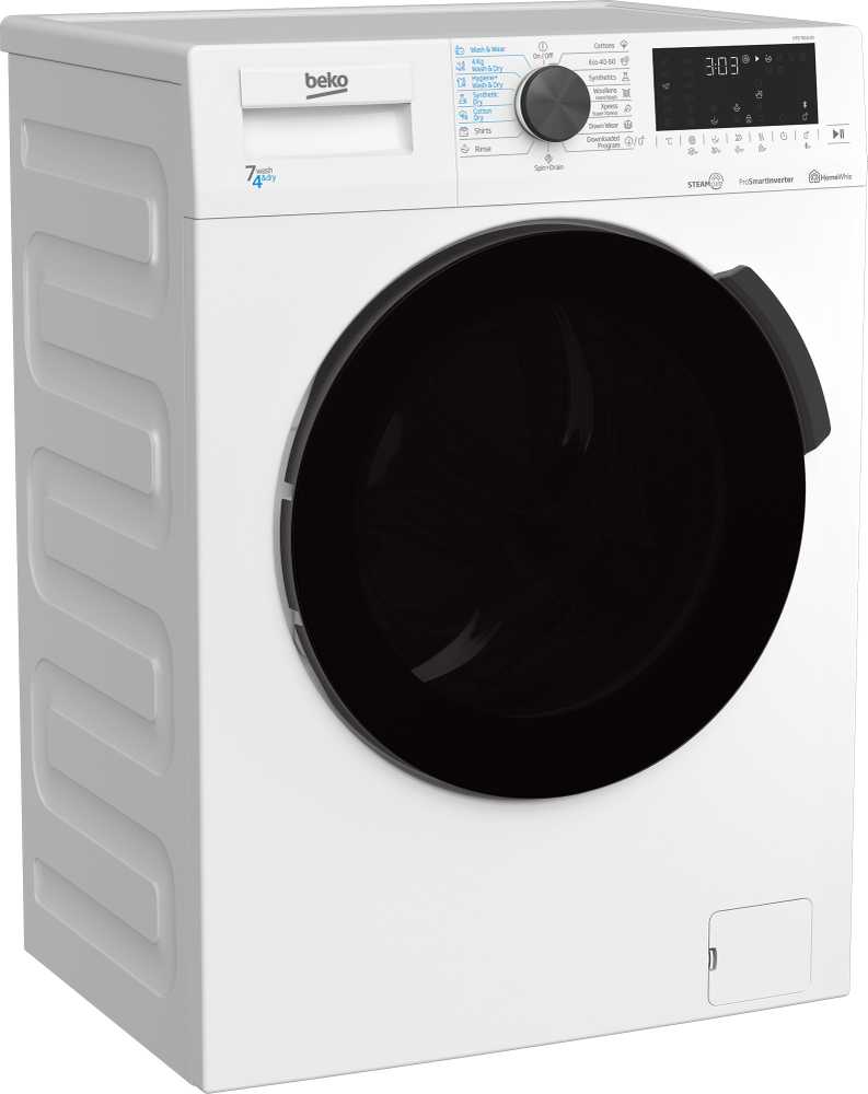 Skalbimo mašina su džiovykle Beko HTE7616X0 7kg - 4kg, Gylis 50cm