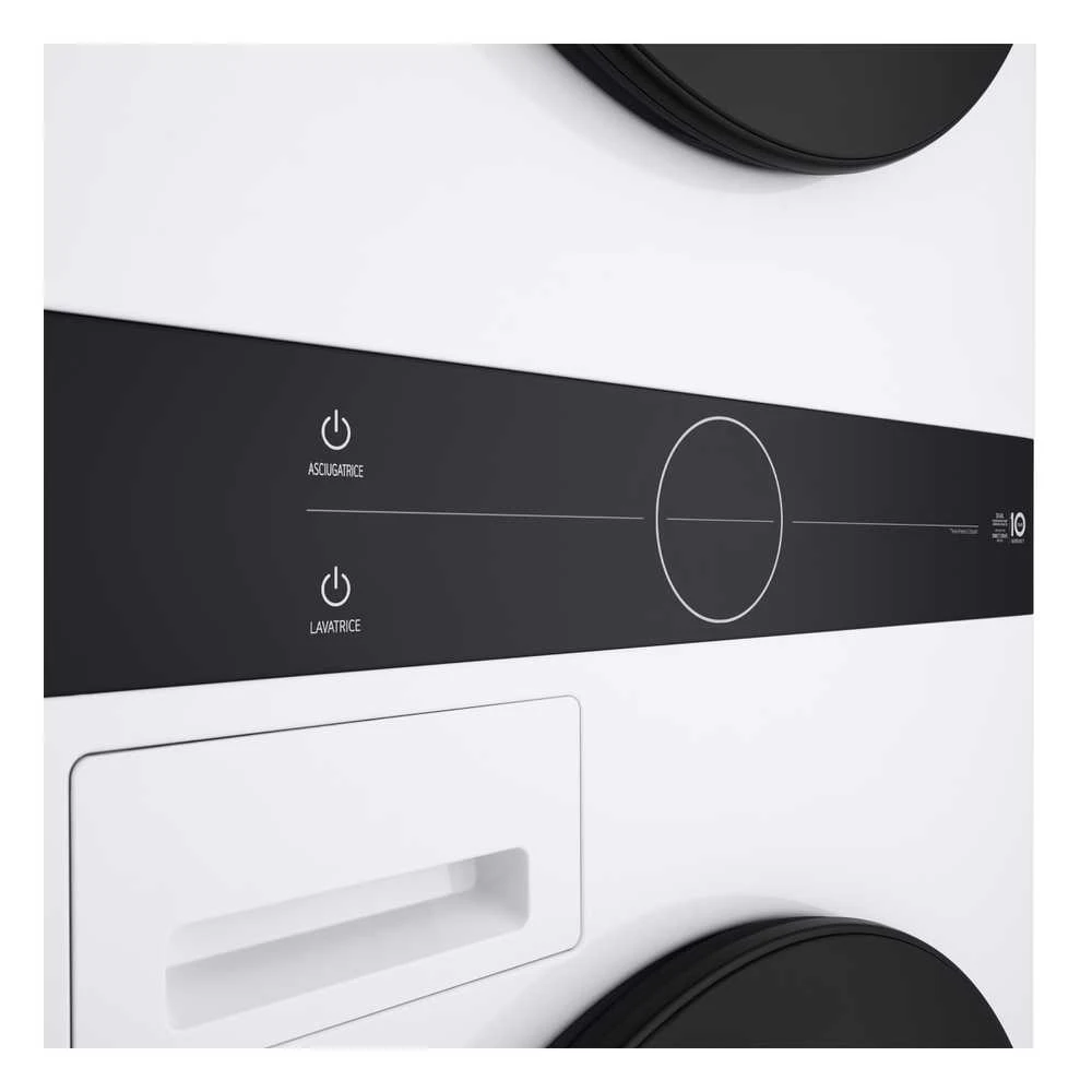 Skalbimo mašina Skalbyklė–džiovyklė LG WashTower™ WT1210WWF, 12/10 kg, 1400 aps./min, Steam™, TurboWash™360, ThinQ™ Wi-Fi