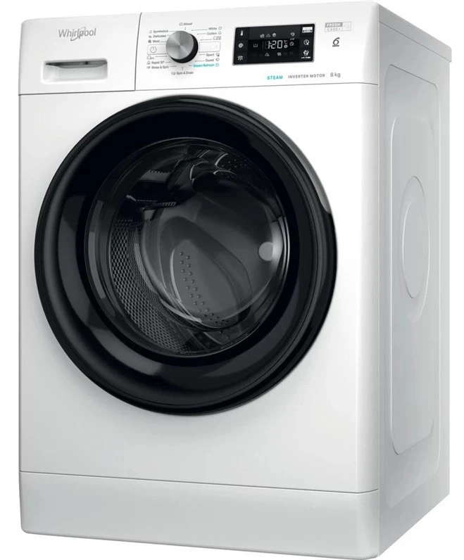 WHIRLPOOL Skalbimo mašina FFB 8469 BV EE, 8kg, 1400 rpm, Energy class A, Gylis 63 cm, Inverter motor, Steam refresh