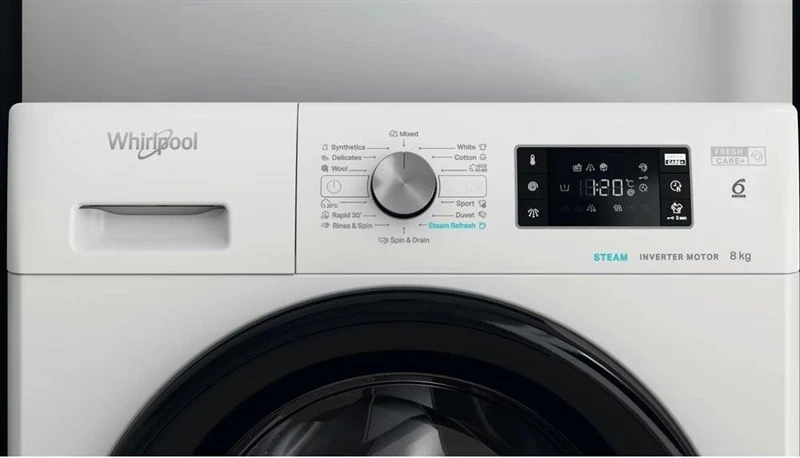 WHIRLPOOL Skalbimo mašina FFB 8469 BV EE, 8kg, 1400 rpm, Energy class A, Gylis 63 cm, Inverter motor, Steam refresh
